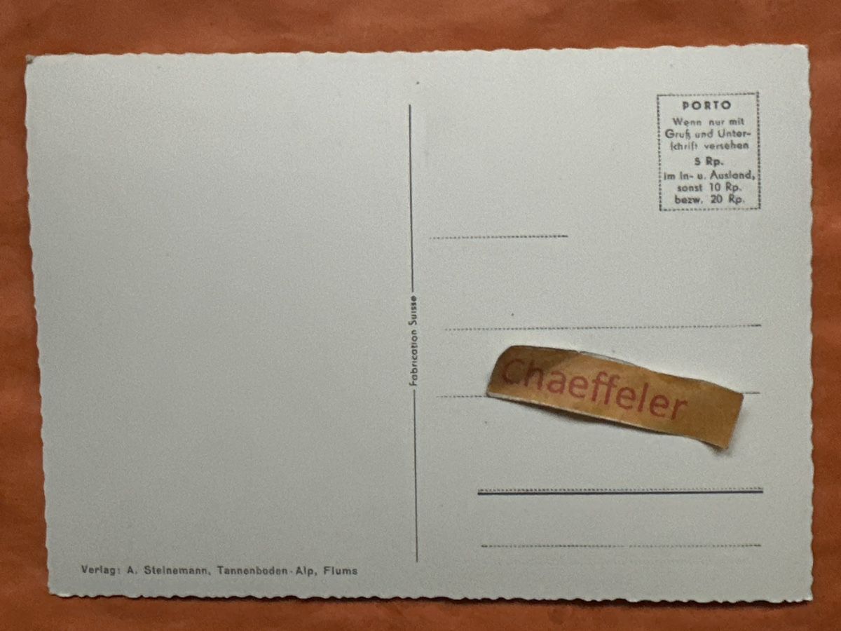 Cartoline postali: Originale Ansichtskarte Spitzmeilenhütte SG, vintage – Usato da Zürich venduto da Chaeffeler 1