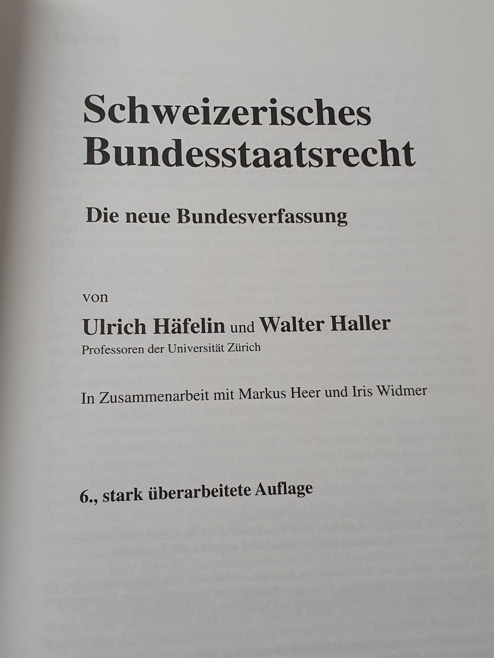 Libri: Häfelin Haller keller Staatsrecht – Usato da Oberdorf BL venduto da BaldenEagle 1