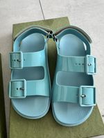 Sandali Gucci Donna rubber DUSTY AZURE taglia G 34