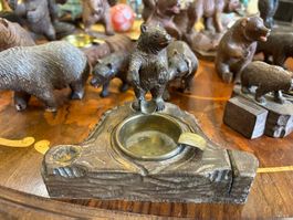 Alter Bären Aschenbecher Brienz um 1910/20 TOP !