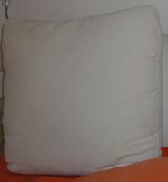 grosses Deko-Kissen, weisser Stoff