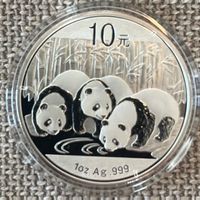 Silbermünze China Panda 2013, 1 Oz. Unze