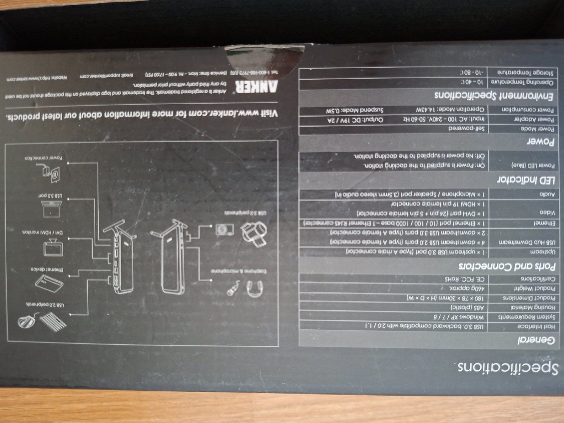 Dockingstation: Anker USB 3.0 Dockingstation mit Netzteil – Gebraucht aus Dübendorf von Rinri 3