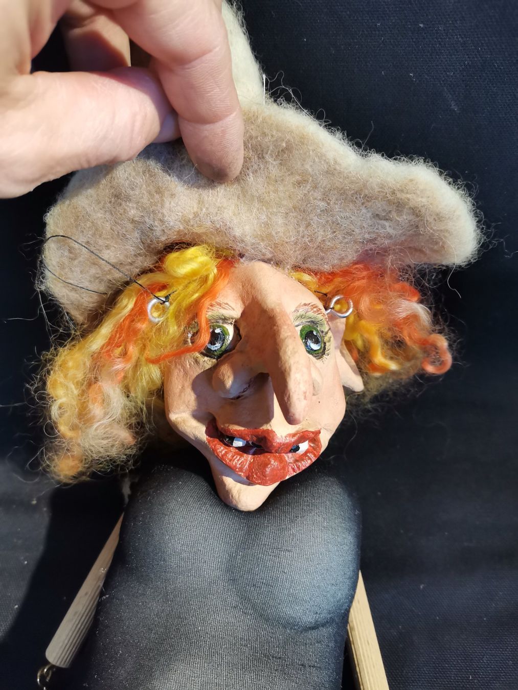 Bambole: Marionette, grosse Marionette, Spielzeug, – Usato da Wiedlisbach venduto da materialkreislauf 2