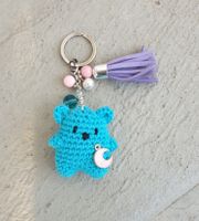 Amigurumi Schlüsselanhänger mit  Teddy Bär Geschenkidee