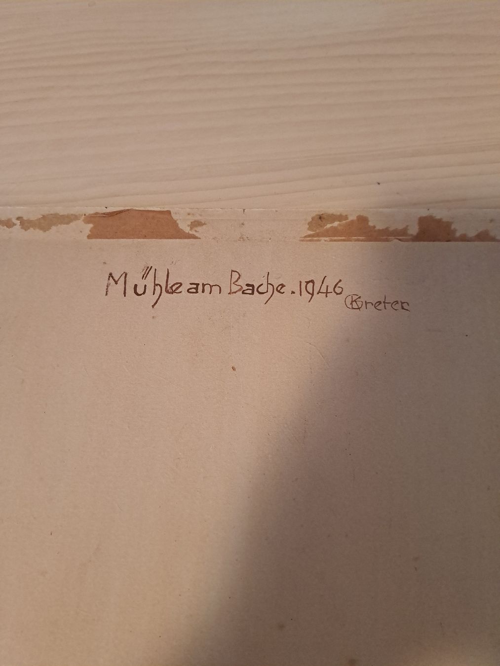 Dipinti: Gemälde "Mühle am Bache" 1946 von Greter, Öl  – Usato da Schöftland venduto da bea_k5lj 2
