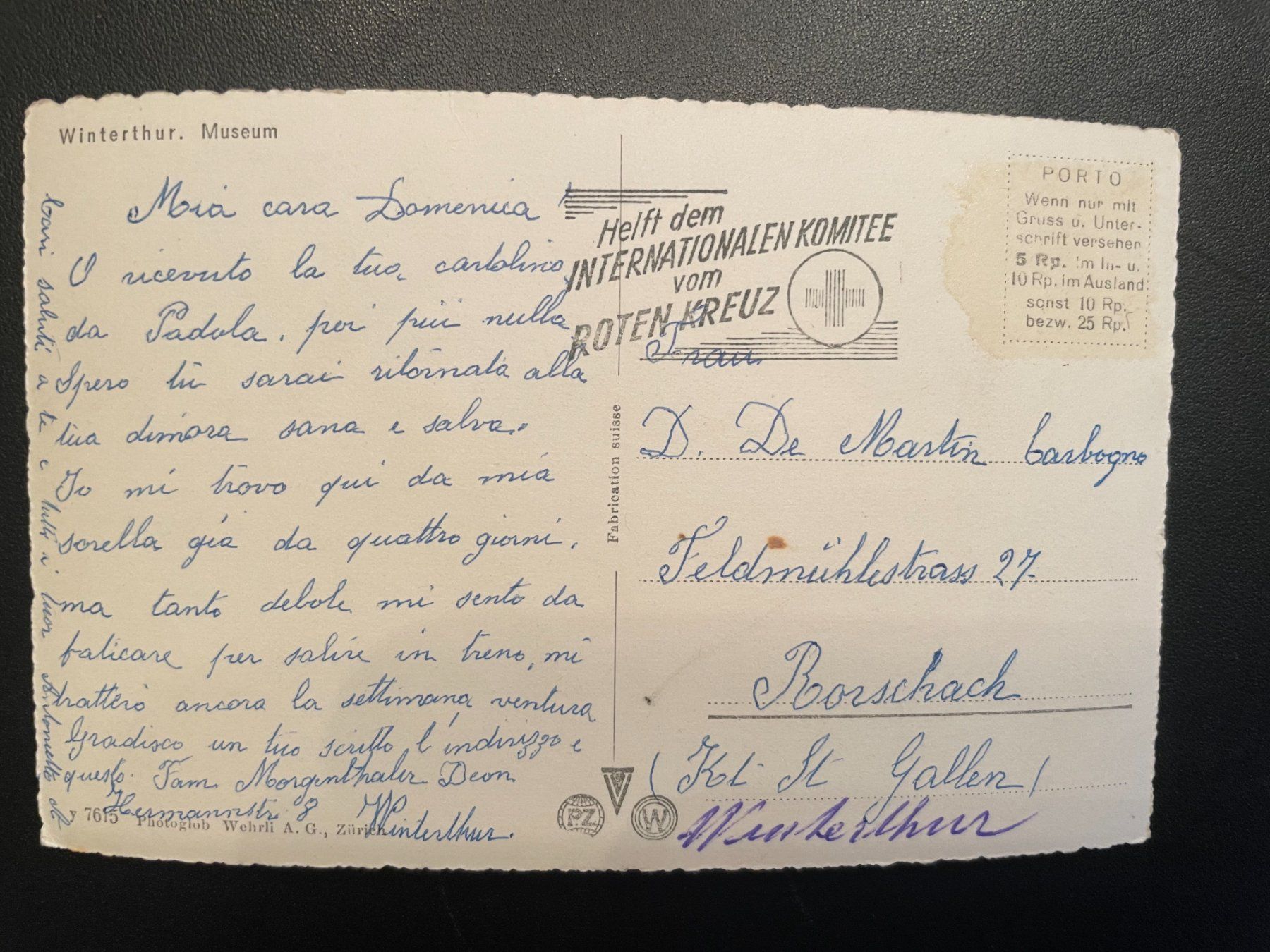 Cartoline postali: AK ZH Winterthur, Museum – Usato da Thal venduto da Danny82 1