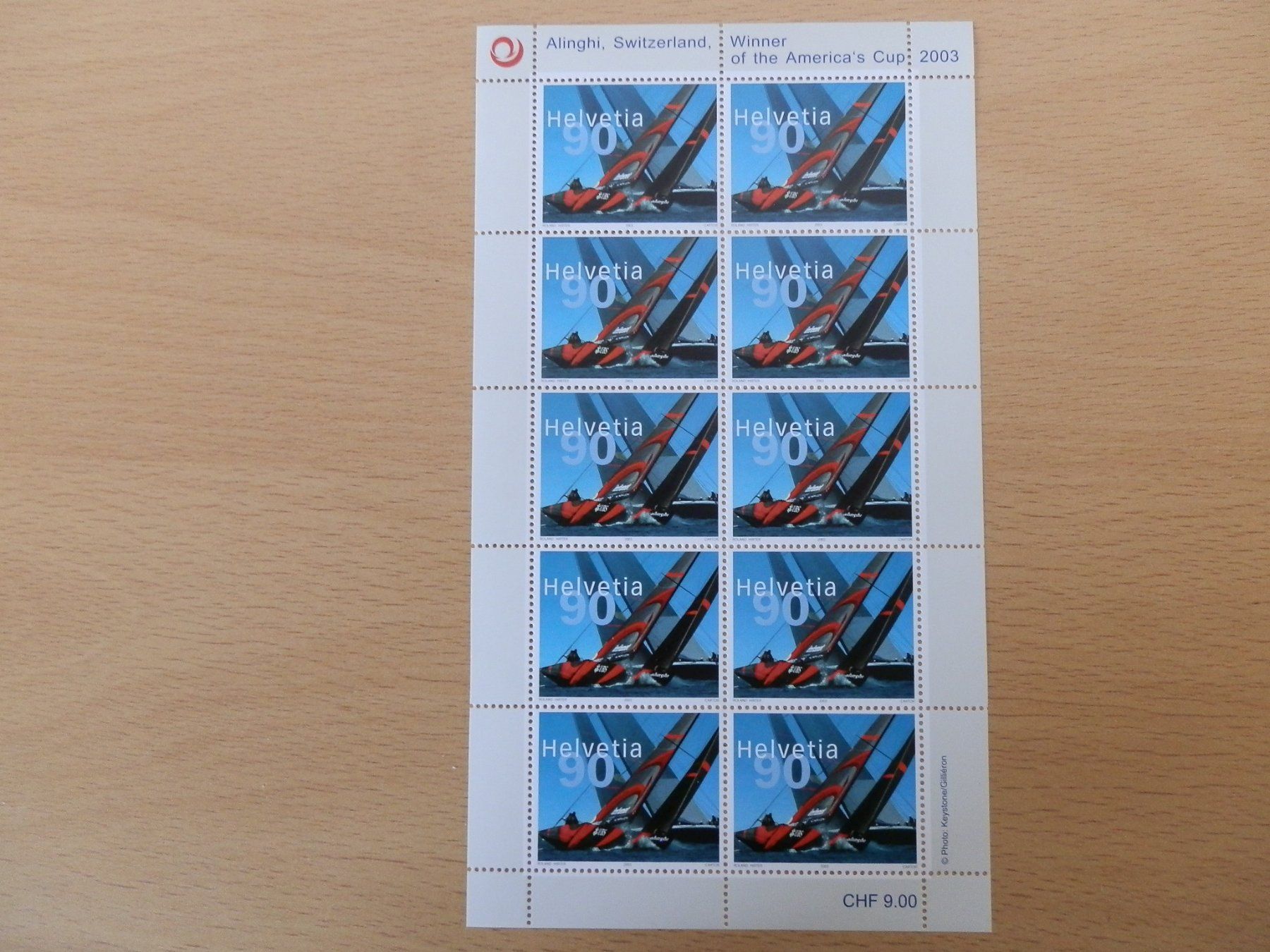 Alle Briefmarken: Alinghi Welt Segelregatte – Neu (gemäss Beschreibung) aus Rorschach von Hobero