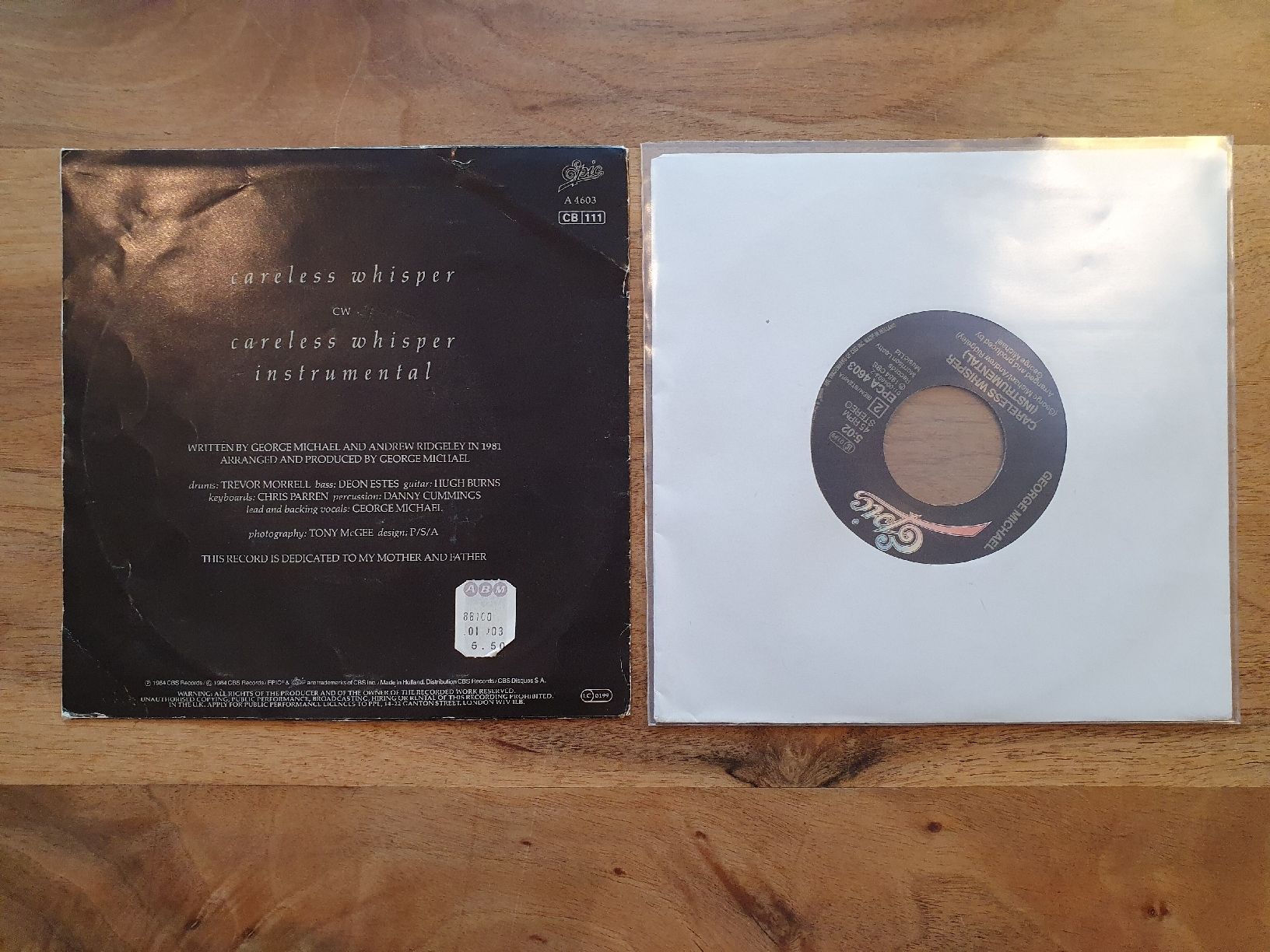 Dischi in vinile: George Michael - Careless Whisper Vinyl Single 7" – Usato da Sirnach venduto da dimitri1963 1