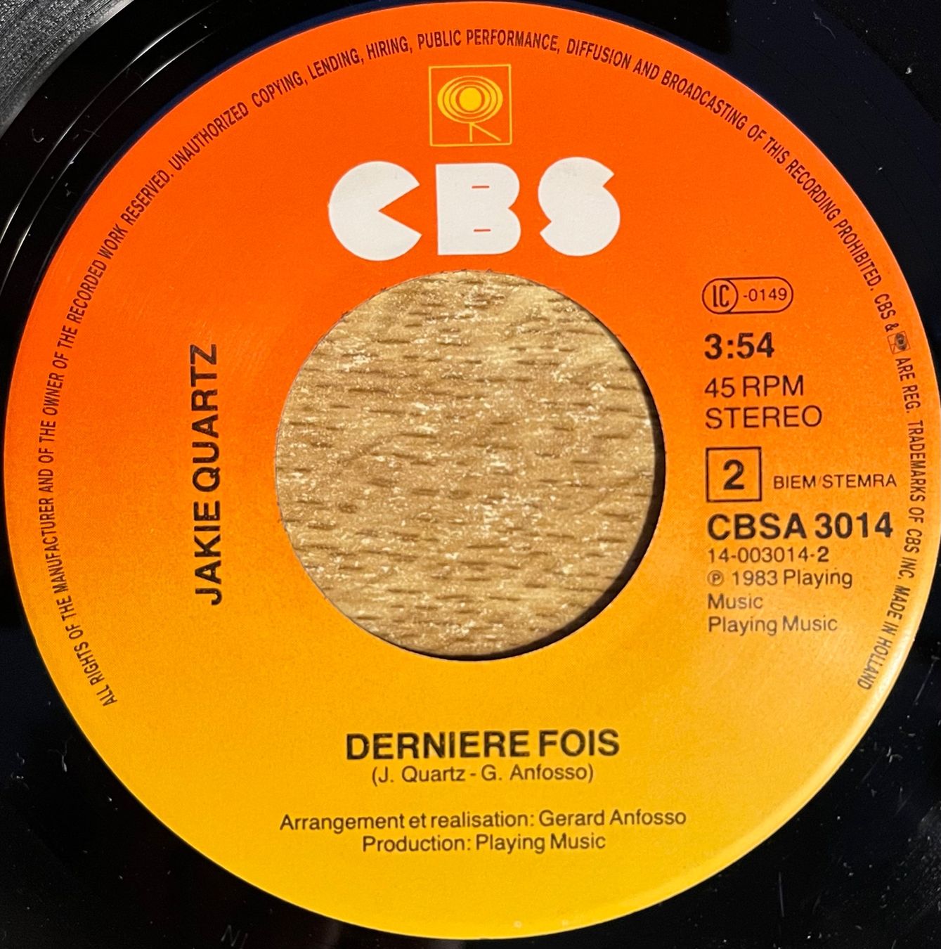 Dischi in vinile: JAKIE QUARTZ - MISE AU POINT – Usato da Bussigny venduto da vinyl-pas-cher 3