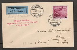 1935 : Erster Postflug Vaduz - Innsbruck