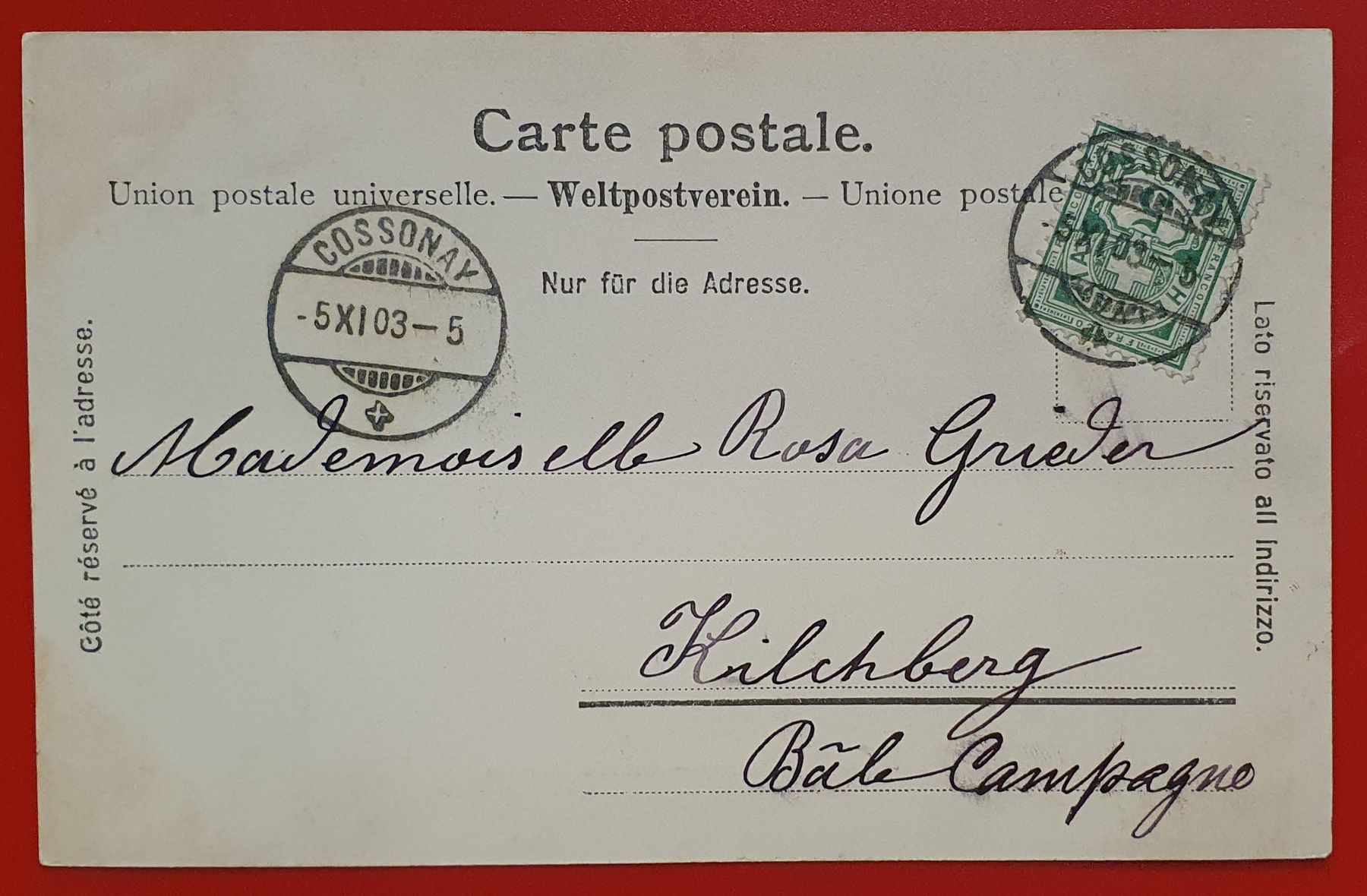 Ansichtskarten: Cossonay 1903 - Bahnhof – Gebraucht aus Kreuzlingen von Rschweiz1 1