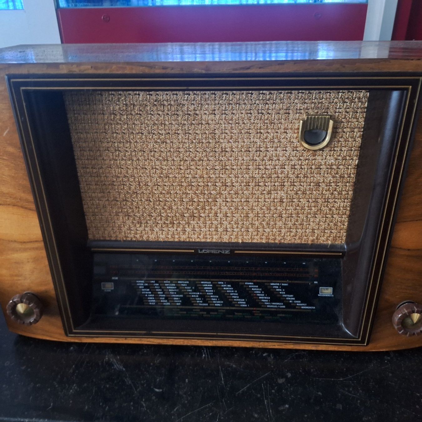 Schaub Lorenz Radio: Radio Lorenz Medium mit Glasauge – Usato da Sulz AG venduto da Oberdanne8