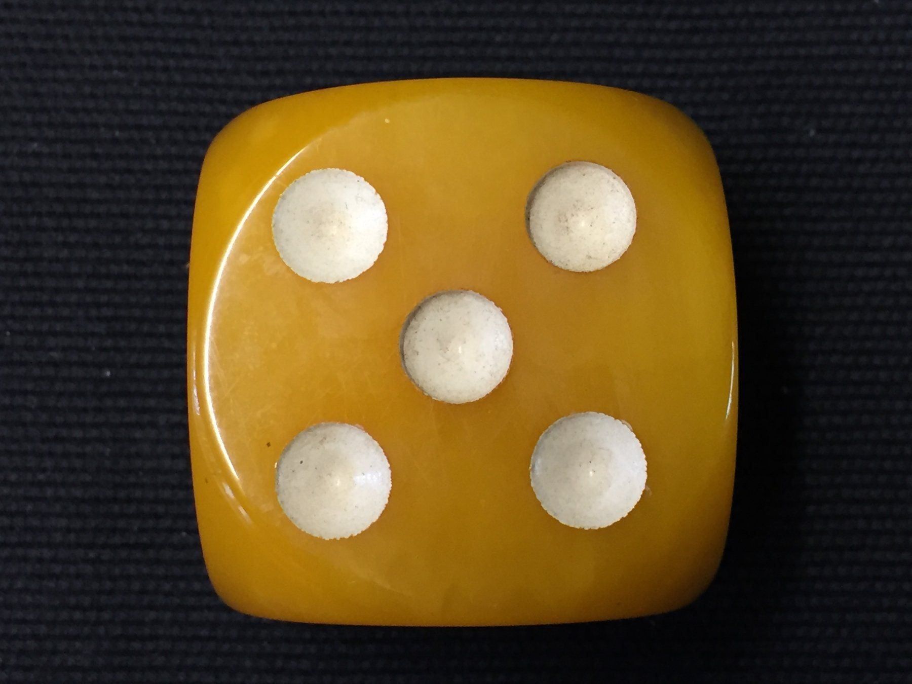 Giochi: Vintage DDR Würfel Bakelit Catalin 4.5cm – Usato da Schaffhausen venduto da vintageville 5