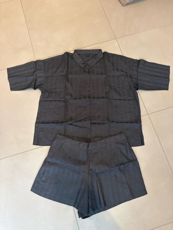 Pyjama Set H&M Home schwarz gestreift Grösse L 