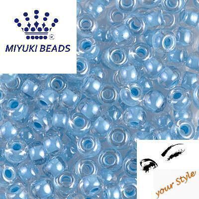 Perle (finte): Original MIYUKI Rocailles  8/0 skyblue crystal – Nuovo e nell'imballaggio originale da Oberglatt ZH venduto da -your-Style-