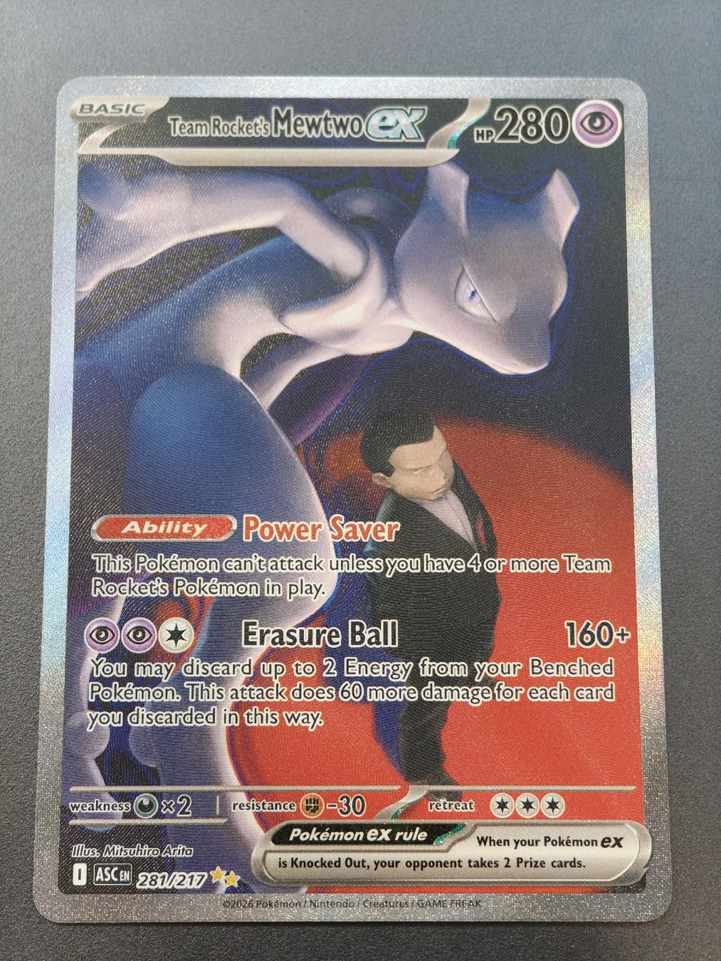 Pokémon Carte collezionabili: Team Rocket's Mewtwo ex  281/217 EN – Nuovo (secondo la descrizione) da Therwil venduto da Cordachu_Trade