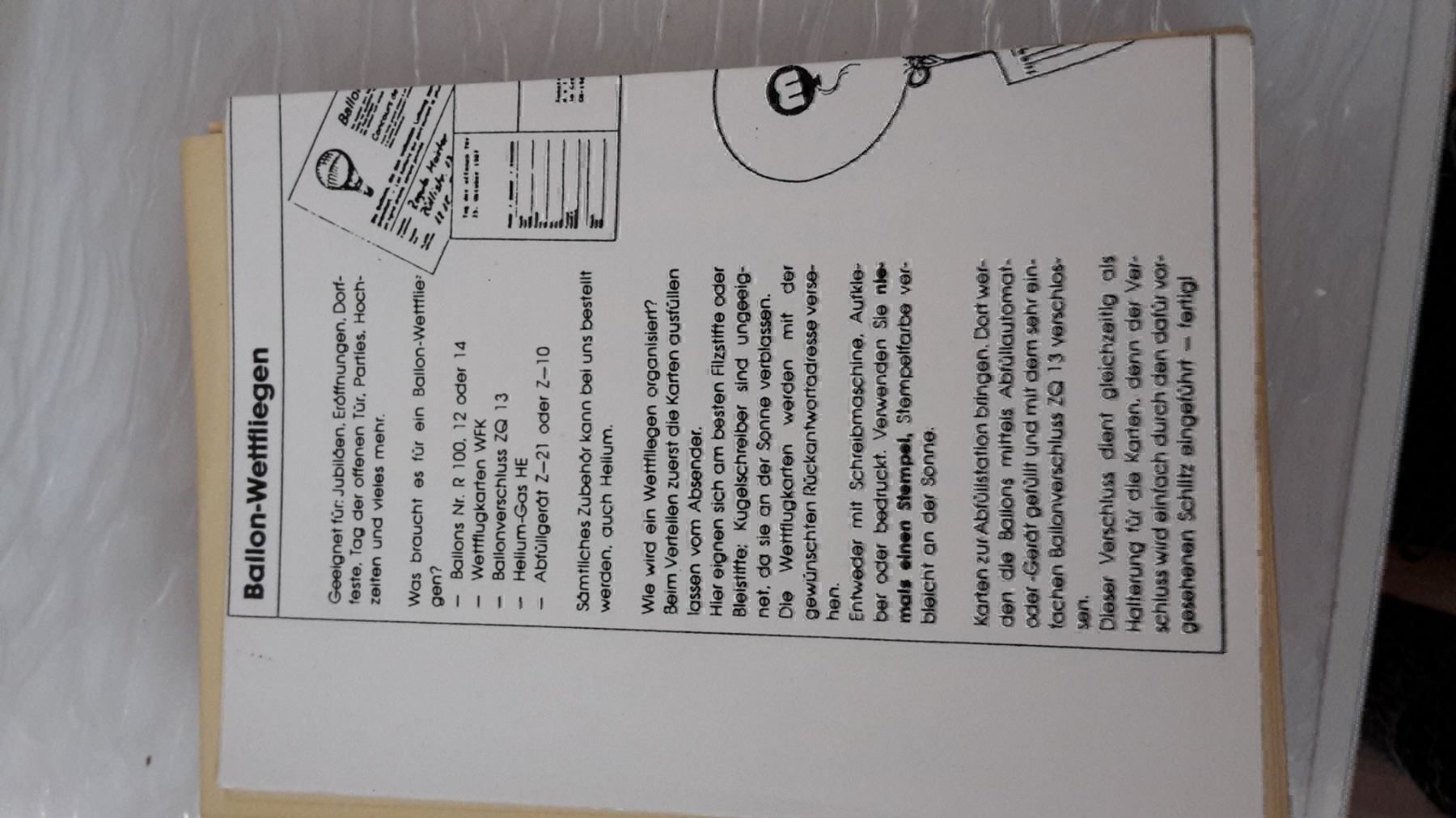 Cartoline: BALONWETTFLUGKARTEN● – Nuovo (secondo la descrizione) da Schwarzenburg venduto da Flamingo07 1