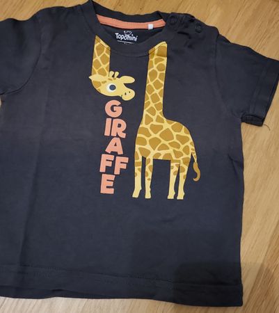 Topomini T-Shirt mit Giraffe, Grösse 74, super Zustand