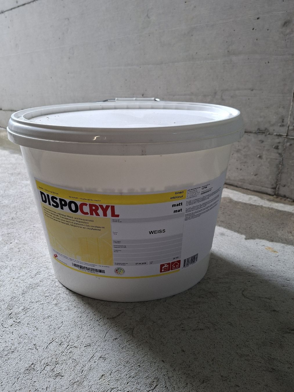 Colori: Farbe: Dispersion Weiss Matt, innen 20kg – Nuovo (secondo la descrizione) da Lengnau BE venduto da thvi72