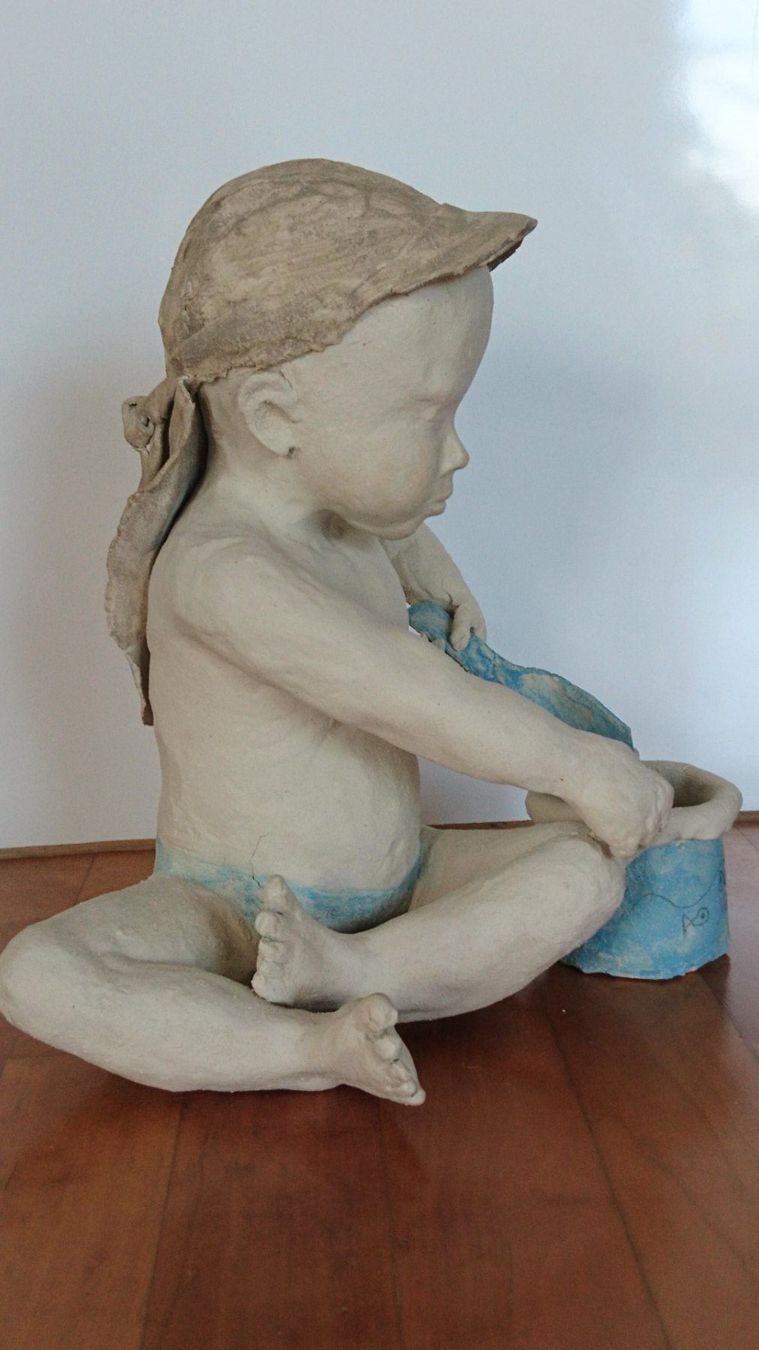 Sculture & Statue: Tonfigur, handgemachte Skulptur – Usato da Fislisbach venduto da Pellen 2