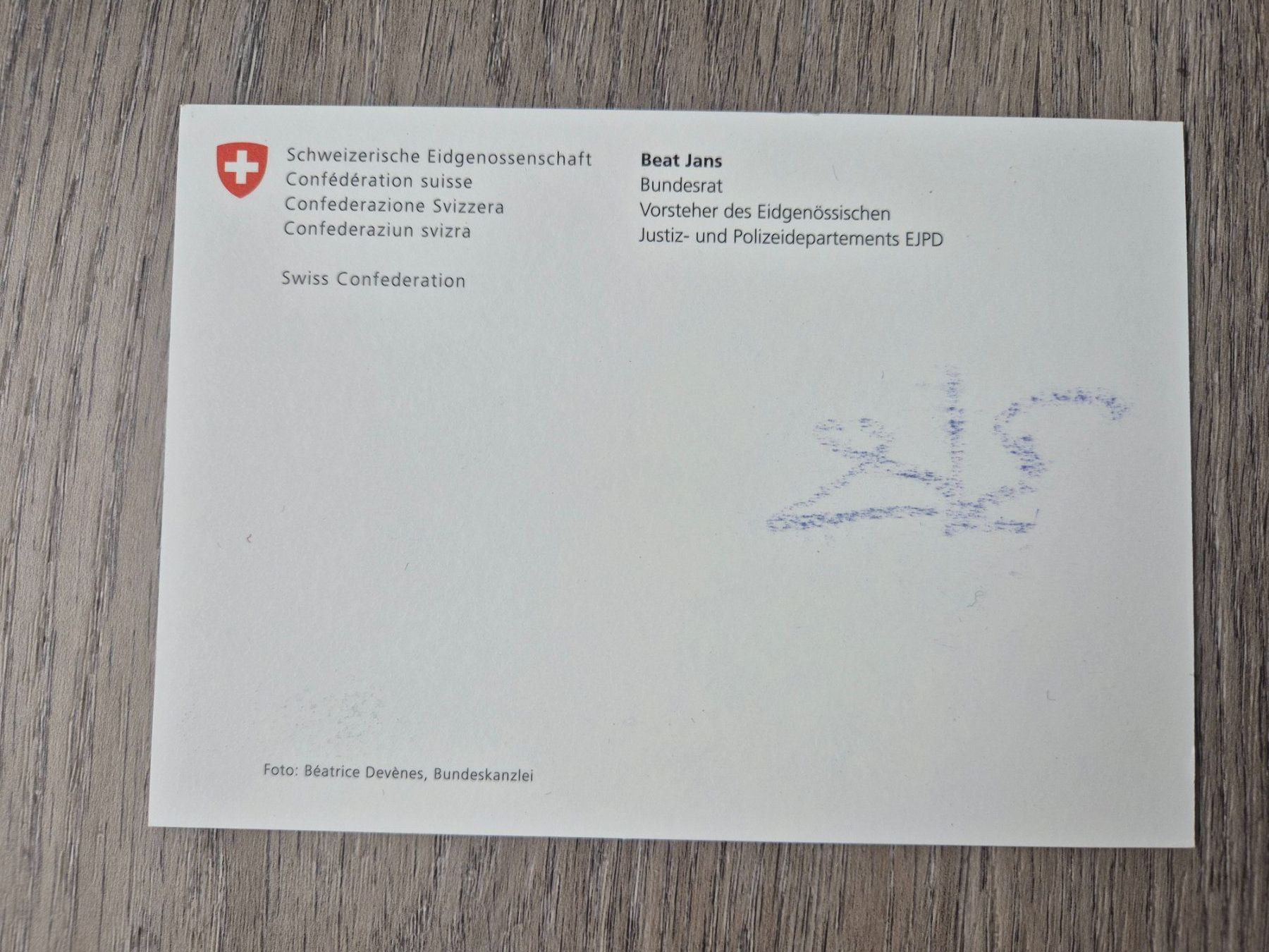 Autografi: Autogrammkarte Beat Jans Originalunterschrift – Nuovo (secondo la descrizione) da Eglisau venduto da nicij79 1