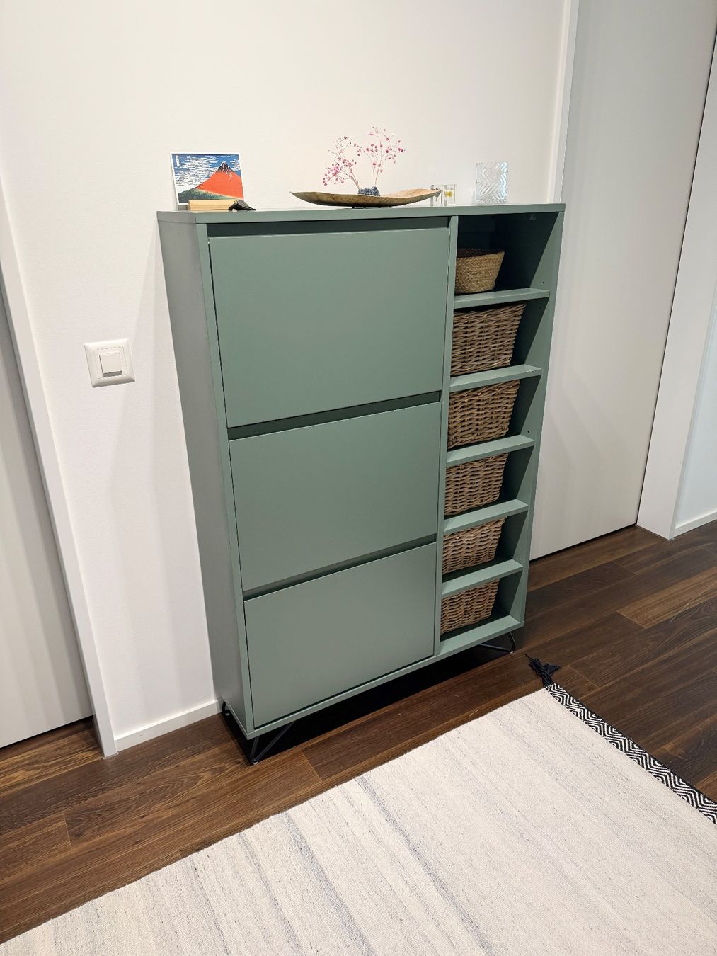 Commodes: Schöne Schuhkommode in Tannengrün – D'occasion à Winterthur par bk93 1