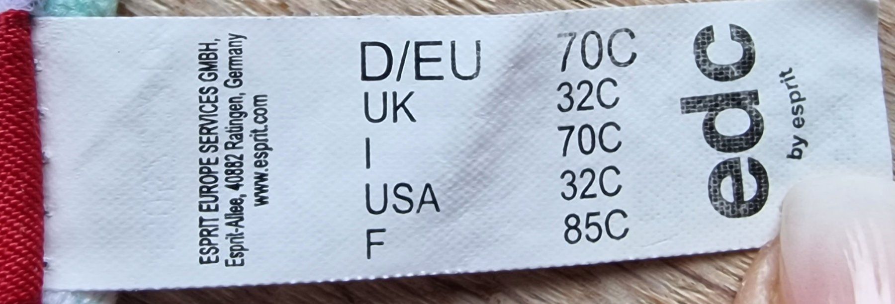 Esprit Altra biancheria intima: Push Up BH Esprit gepunktet Gr. 70C – Usato da Nebikon venduto da Japostyle 1