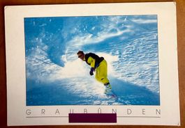 Graubünden - surfeur - Stempel Laax