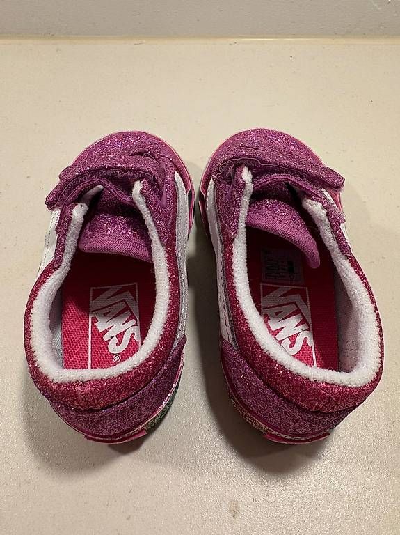 Scarpe per ragazze: Vans Old Skool V Glitter Rainglow Pink NEU – Usato da Felsberg venduto da Riggel 3