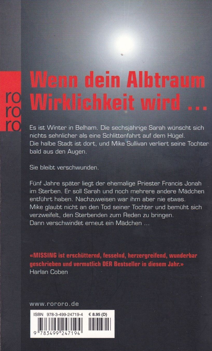 Bücher: Chris Mooney - Missing – Gebraucht aus Luzern von Baumhuepfer01 1