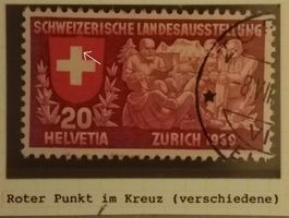 853) Abart roter Punkt im Kreuz