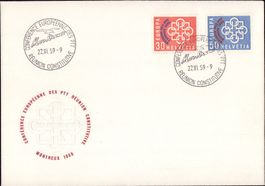 1959 FDC Konferenz der europ. PTT-Verwaltungen