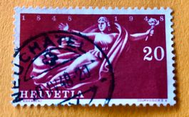 Nr.283 Helvetia mit Stempel  100 Jahre Schweizerischer 