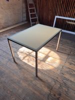 Design Glastisch / Esstisch – Glas & Stahl – sehr stabil