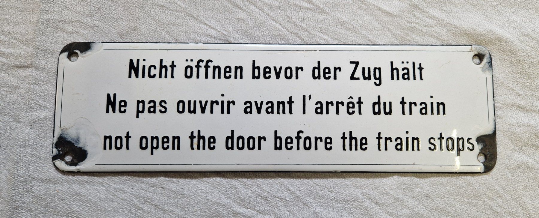 SBB/CFF/FFS Insegne: E MAIL SCHILD  27×8CM – Usato da Bilten venduto da Mic2022