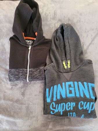 Lot de 2 pulls à capuche garçon (146/152) automne