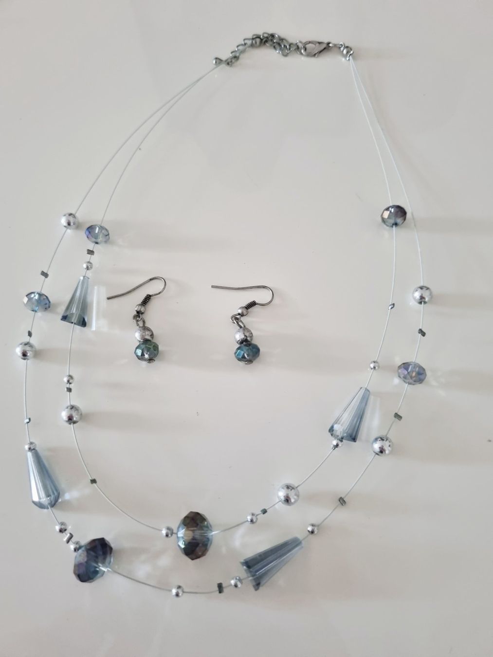 Catenine: Halskette + Ohrenringe silber-grau – Usato da Altstätten SG venduto da priska2885