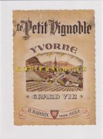 Etikette für Wein - Yvorne "Le Petit Vignoble" /bd
