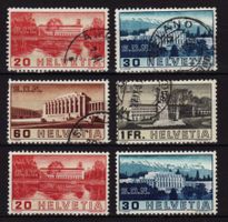 063 CH, BM VÖLKERBUND GENF (Gebäude), Serie 1938 ⊙, 2 *