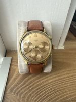 Heuer Vintage Chronograph Handaufzug goldfarbenes Zifferblat