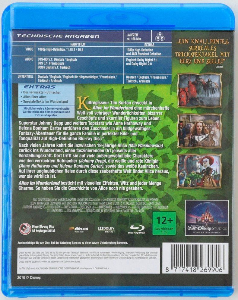 Tous les DVDs: Alice im Wunderland – D'occasion à Remetschwil par ufischer19 1