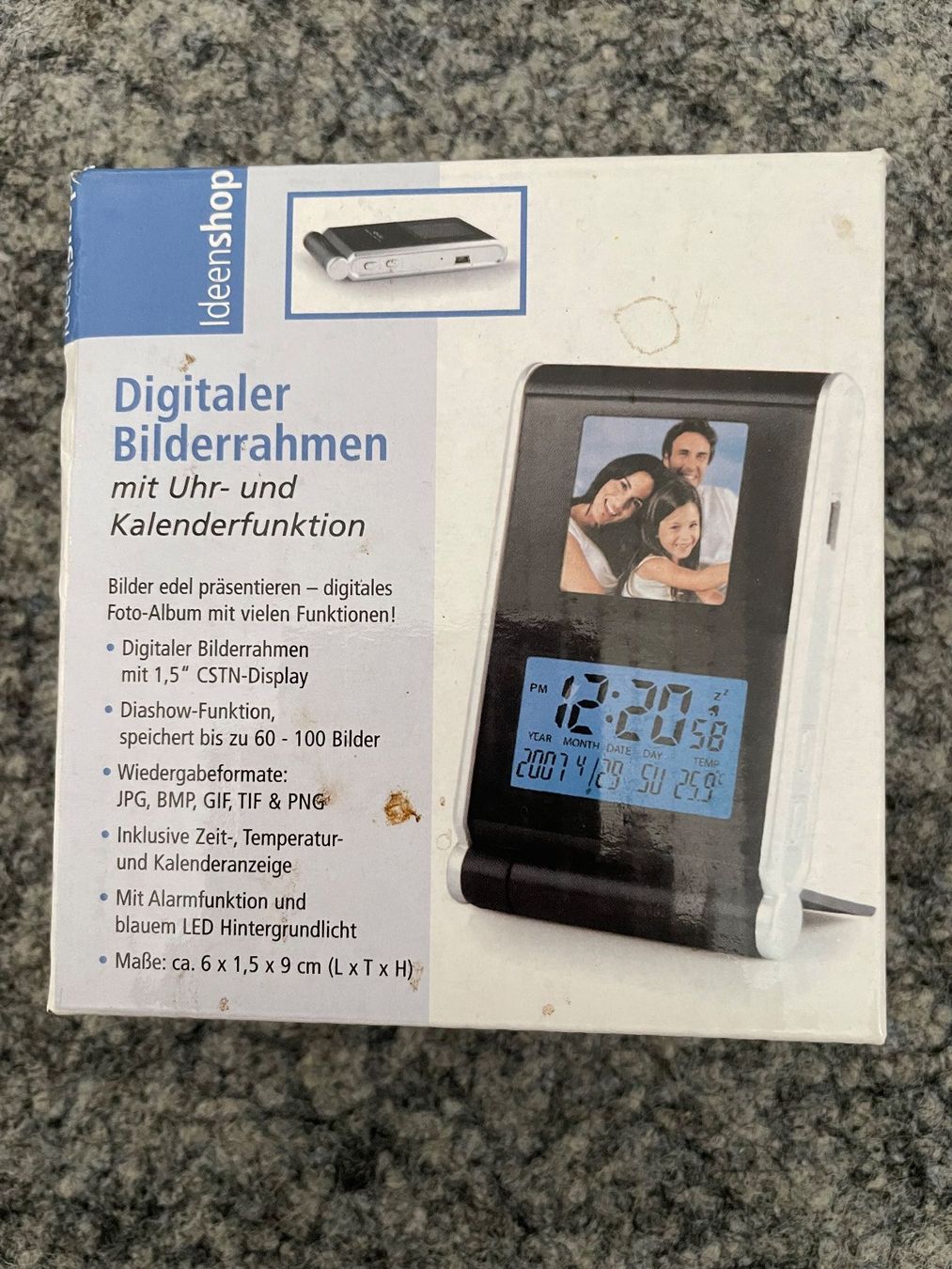 Bilderrahmen: Digital Photo Viewer  mit Clock – Neu (gemäss Beschreibung) aus Freidorf TG von DOSE61 5