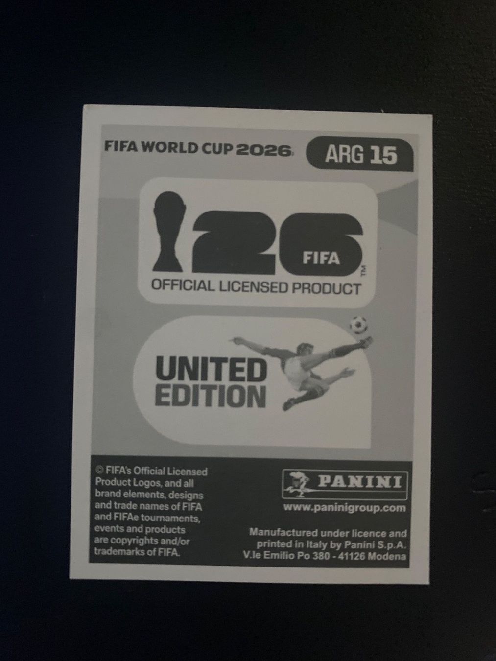 Panini Carte collezionabili: Panini FIFA World Cup Sticker ARG 15 – Nuovo (secondo la descrizione) da Glattbrugg venduto da riseca 1