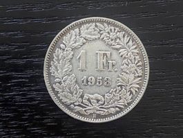 1 x 1 Franken Schweiz 1953 – zirkuliert