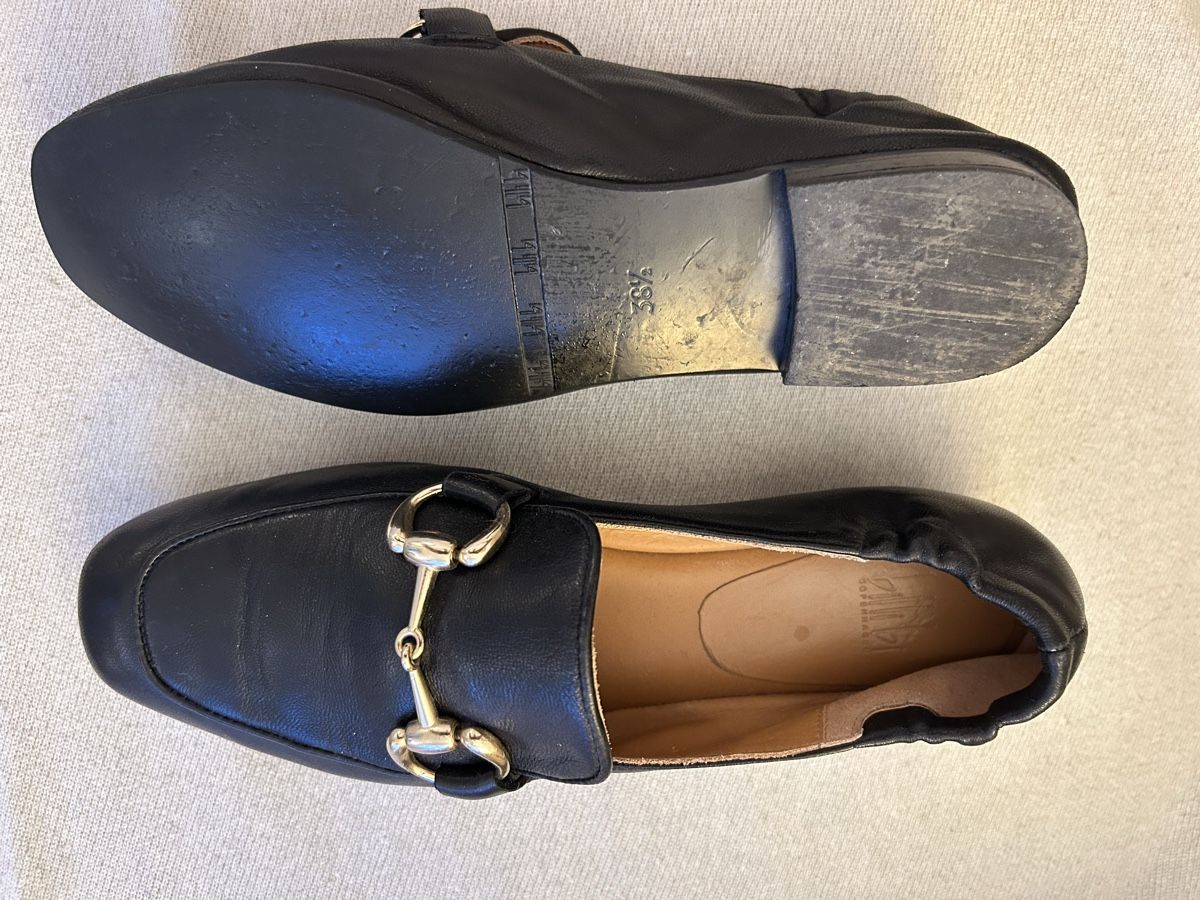 Damenschuhe: Billibi, mocassin cuir avec boucle dorée, noir, pointure 38, – Gebraucht aus Lausanne von lavirgule 3