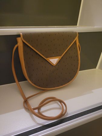 Yves Saint Laurent Vintage Umhängetasche aus Segeltuch/Leder