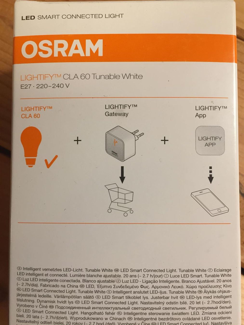 Osram Lampen: Wifi Smart Home LED Lightify Osram,  E27, 9,5W,Lampe-394 – Neu und originalverpackt aus Recherswil von paulchen09 5