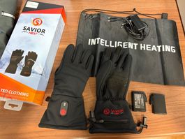 Savior Heat Heizhandschuhe schwarz neu mit Akkus, L
