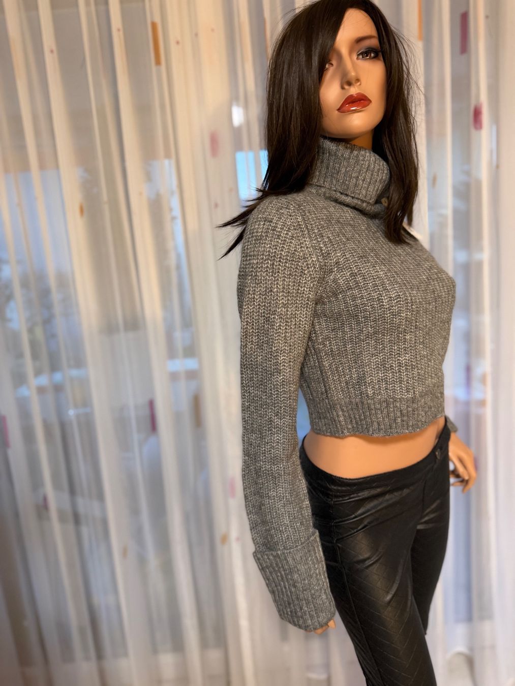 Maglioni & Felpe: Grauer Strickpullover Rollkragen Winter-Look, Gr.M - neu – Nuovo e nell'imballaggio originale da Cugnasco venduto da tizianaq 1